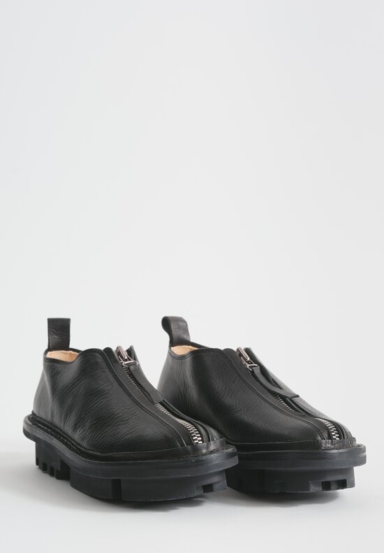 Trippen Zip Up Intent Shoe in Black	