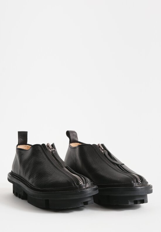 Trippen Zip Up Intent Shoe in Black	