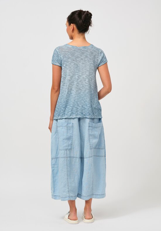 Gilda Midani Short Sleeve Monoprix Tee in Cloud Blue	