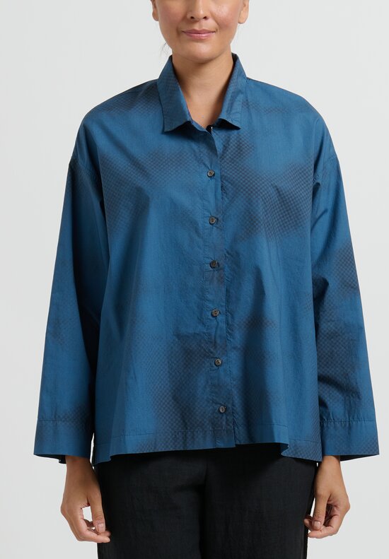 Oska Cotton Bluse Herone Shirt in Blue