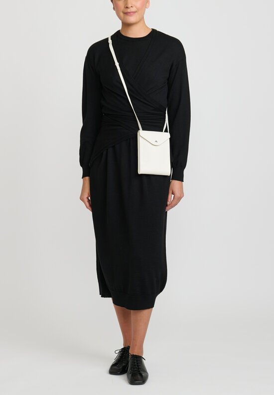 Lemaire Wrap Dress in Black	