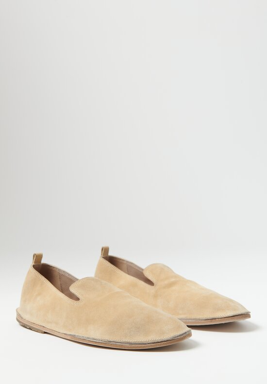 Marsell Strasacco Suede Slipper	in Biscotto Brown
