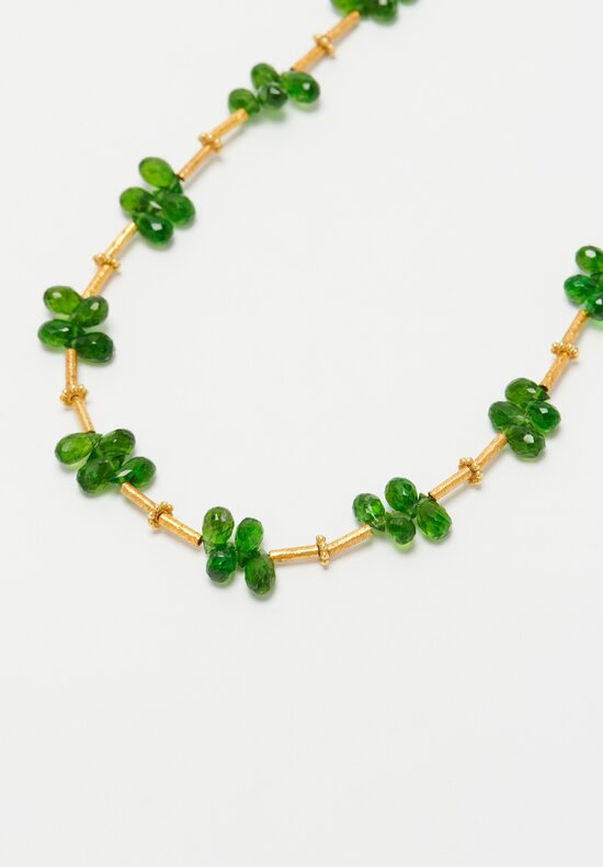 Greig Porter 18k, Sapphire and Chrome Diopside Necklace