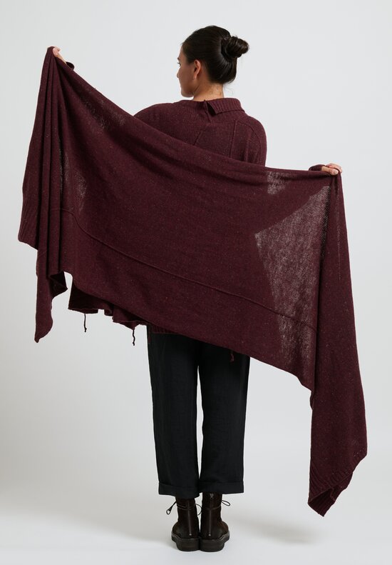 Rundholz Knitted Scarf in Umbra Red	
