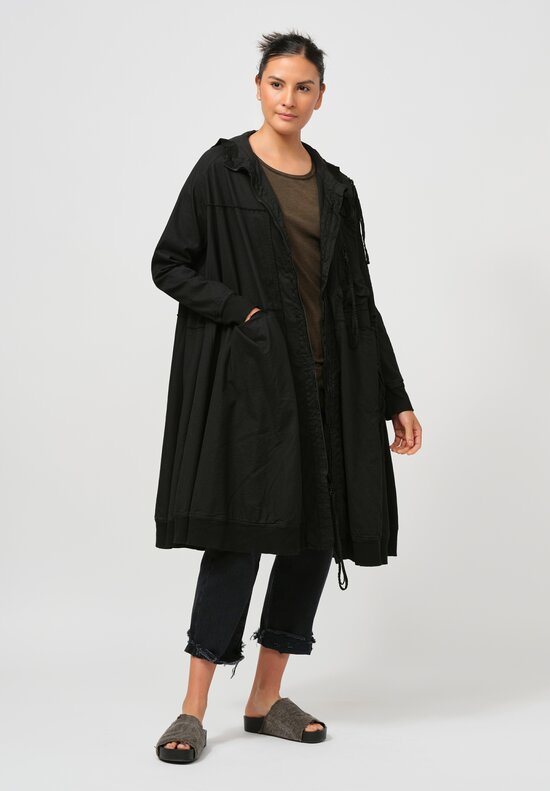 Rundholz Dip Long Sleeve Patch & Pocket Coat in Black	