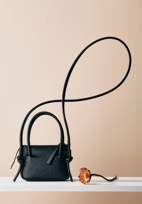 Marsell Leather ''Sacco Piccolo'' Mini Bag in Black	