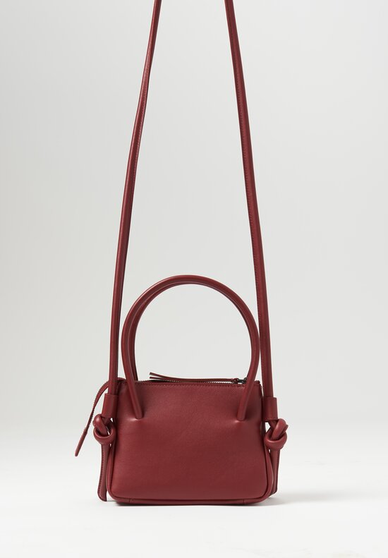 Marsèll Leather ''Sacco Piccolo'' Mini Bag in Sangue Red	