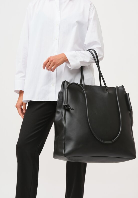 Marsèll Leather Saccone Large Handbag in Black	
