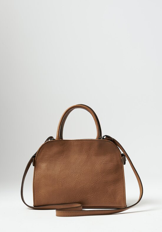 Coriu Leather Sella S Handbag Fango Brown	