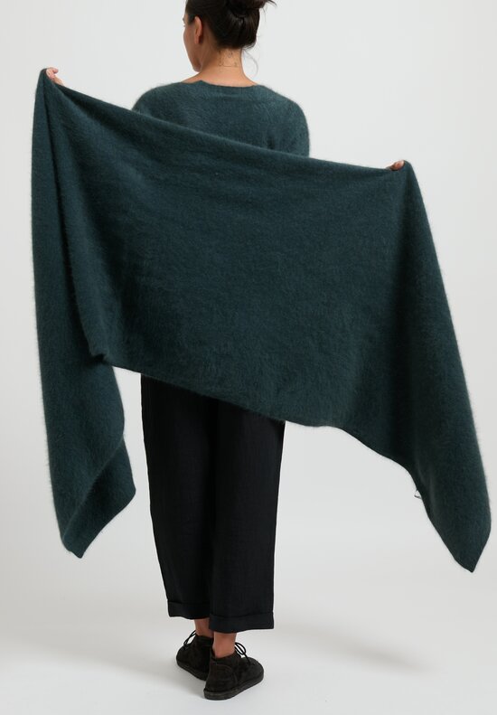 Rundholz Raccoon Knitted Scarf	in Green