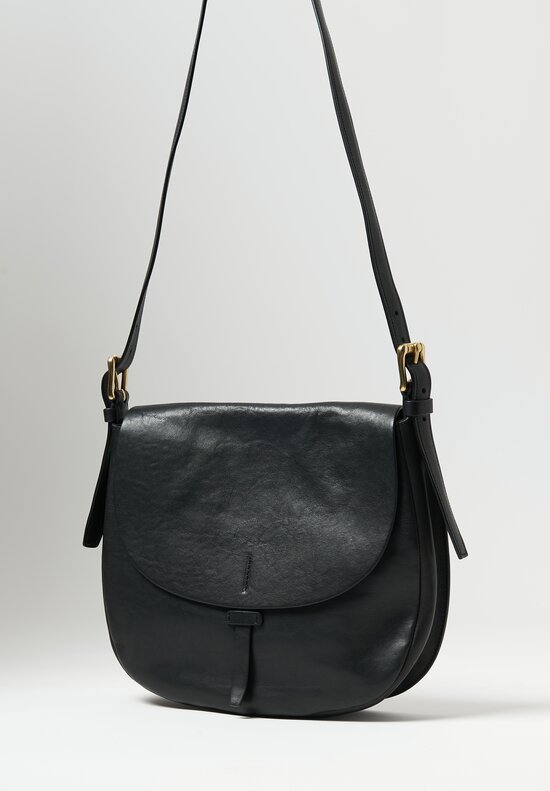 Massimo Palomba Leather Billie Selleria Shoulder Bag Black	