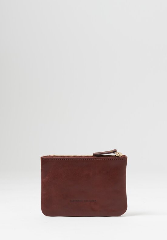 Massimo Palomba Leather Nana Selleria Pouch Chestnut Brown	