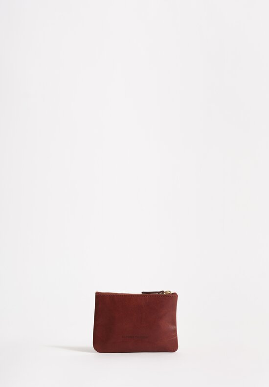 Massimo Palomba Leather Nana Selleria Pouch in Chestnut Brown