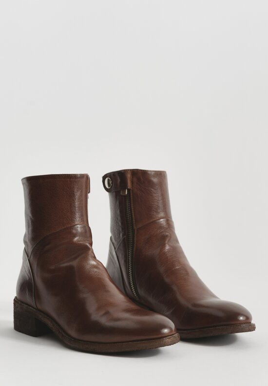 Officine Creative Seline 020 Ignis T. Bootie in Cigar Brown	