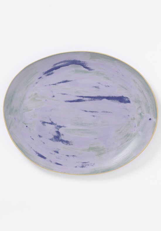 Laurie Goldstein Large Oval Platter in Blue	