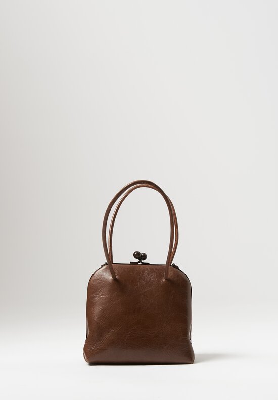 Uma Wang Small Calfskin Handbag Sepia Brown	