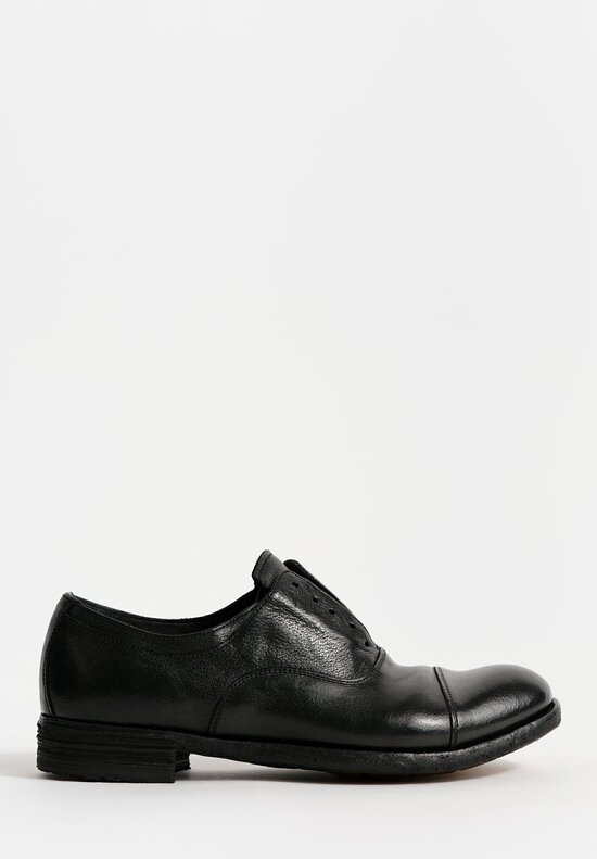 Officine Creative Lexikon Ignis Oxford Shoe in Nero Black