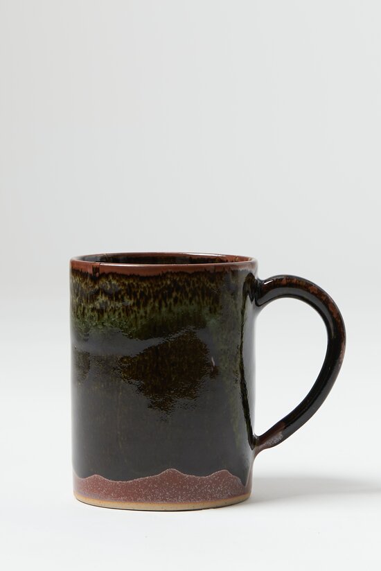 Christiane Perrochon Handmade Stoneware Mug Double Glazed Brown