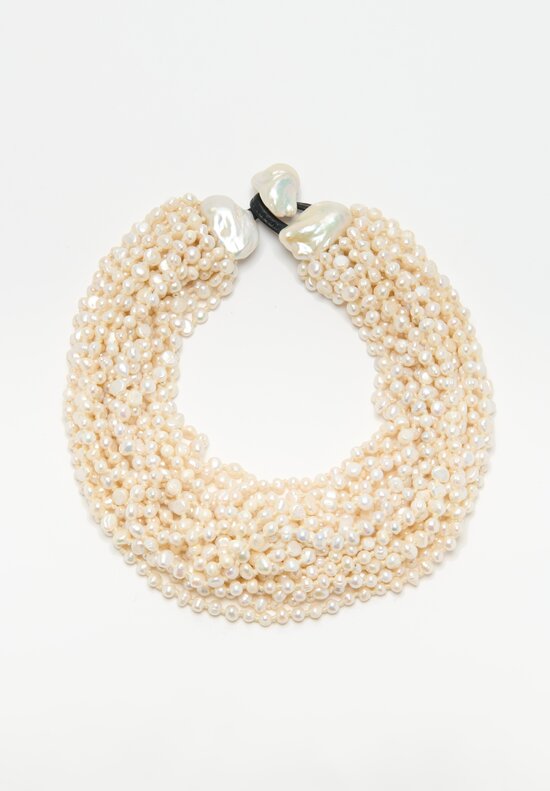 Monies 19 Strand Freshwater Pearl Necklace	