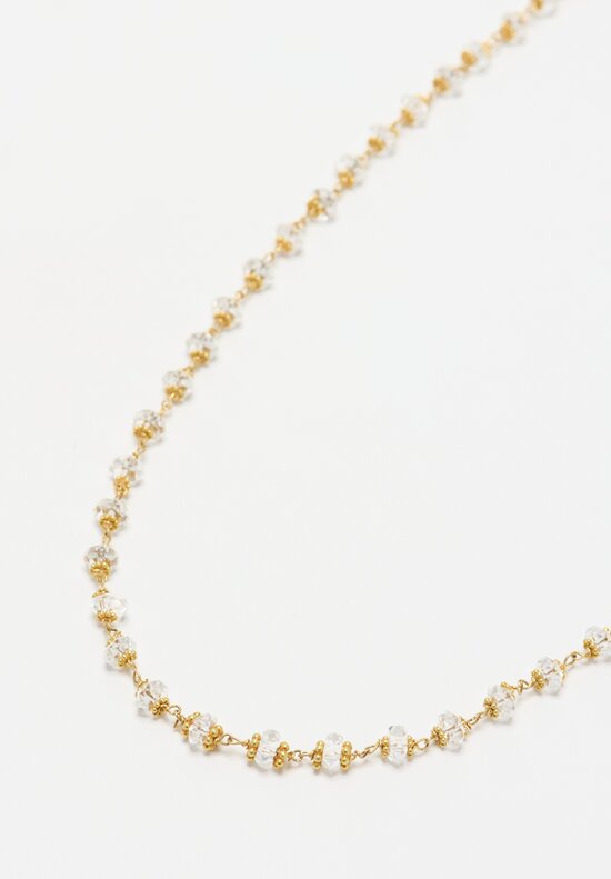 Greig Porter 18K Herkimer Diamond Quartz Necklace	