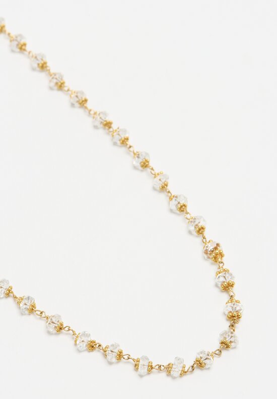 Greig Porter 18K, Herkimer Diamond Quartz Necklace	