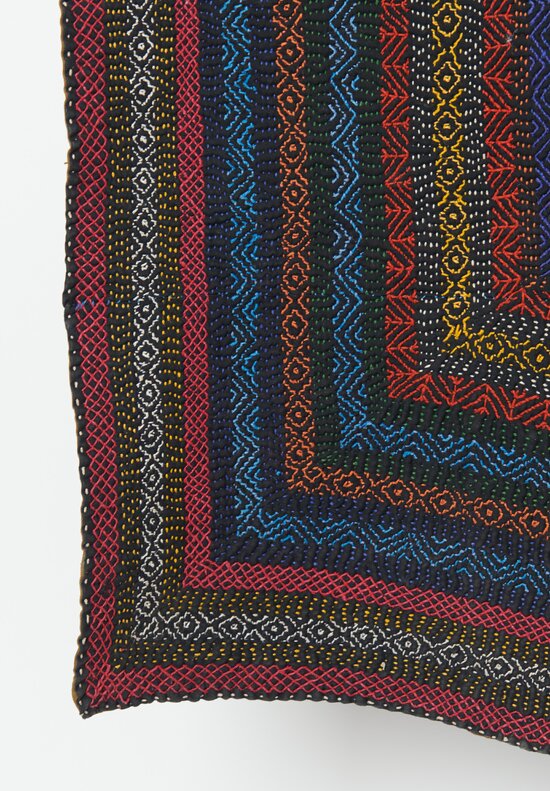 Hand-Embroidered Tui Saami Faqir Quilt from Sindh Pakistan