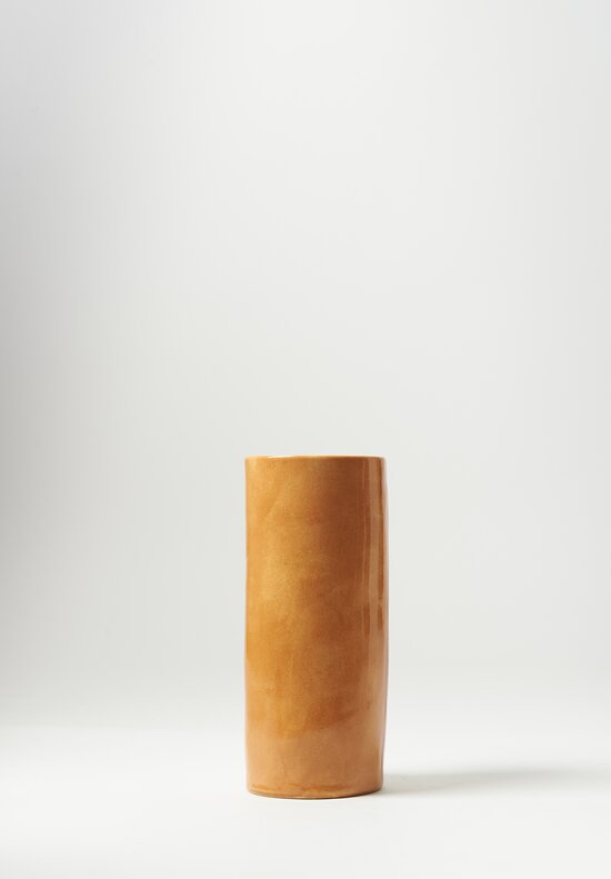 Bertozzi Handmade Porcelain Small Vase Bruno Brown	