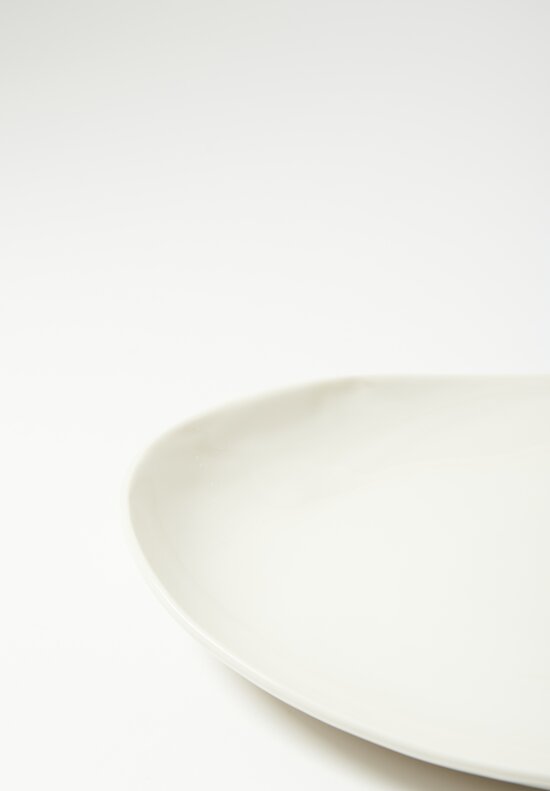 Bertozzi Handmade Porcelain Medium Oval Barchetta Platter Bianca White	