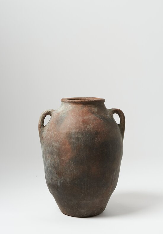 Antique Anatolian Earthenware Vessel in Brown	