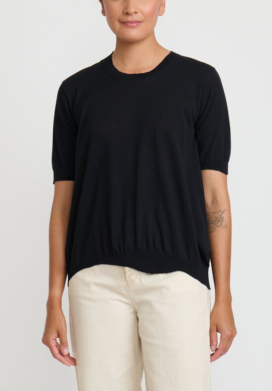 Uma Wang Cotton T-Shirt in Black	