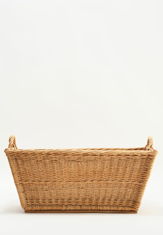 Antique & Vintage Handwoven French Laundry Basket	