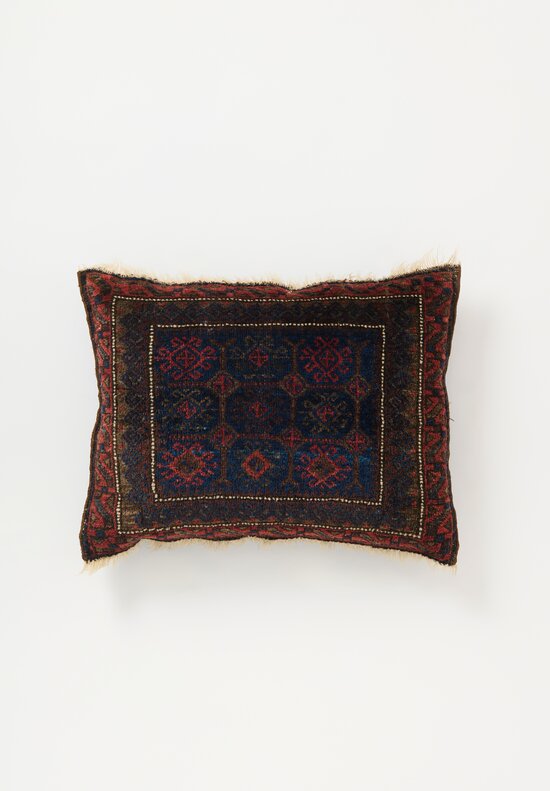 Shobhan Porter Vintage Handwoven Baluch Saddlebag Pillow	