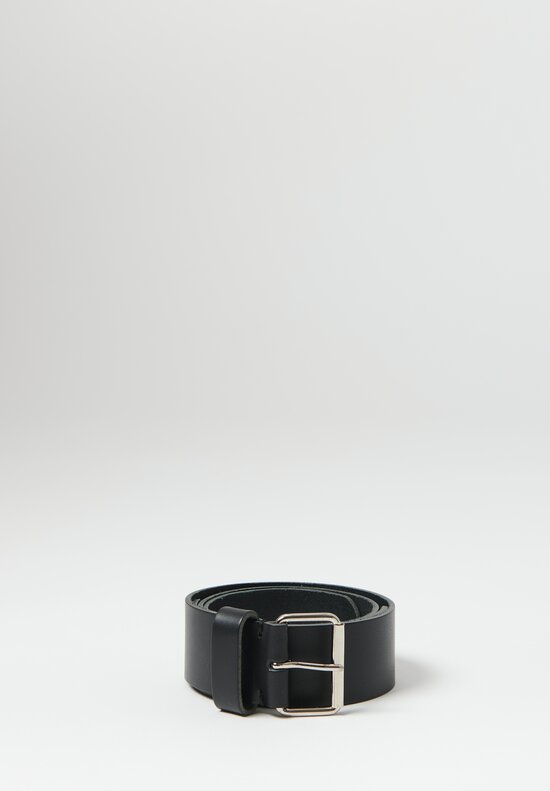 Daniela Gregis Leather Cintura Rossella Belt in Nero Black	