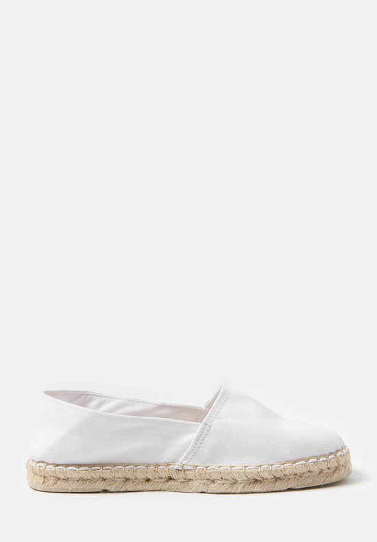 Daniela Gregis Linen Classic Espadrilles in White