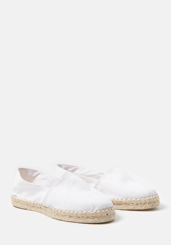 Daniela Gregis Linen Classic Espadrilles in White