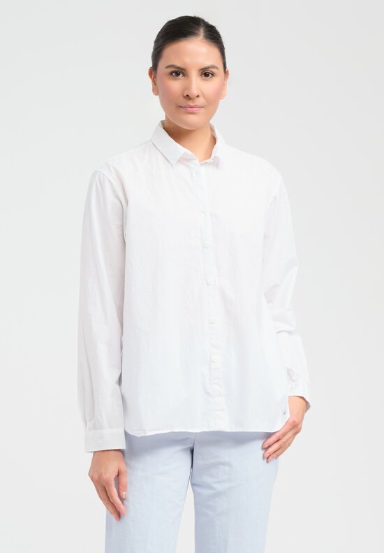 Bergfabel Washed Paper Cotton Tyrol Shirt in White