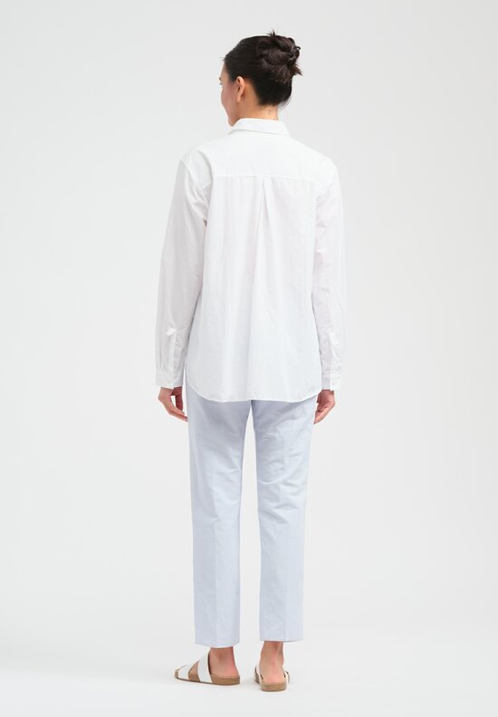 Bergfabel Washed Paper Cotton Tyrol Shirt in White