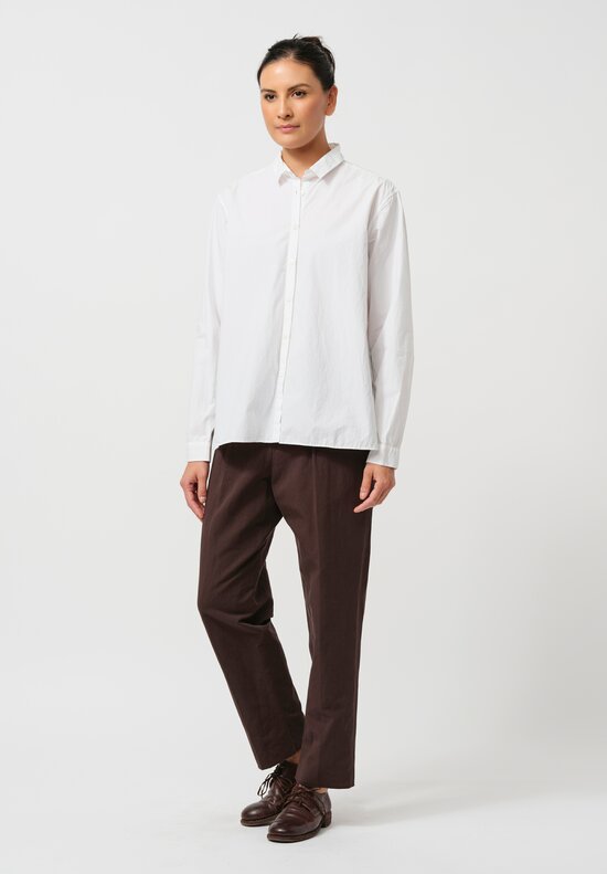 Bergfabel Washed Paper Cotton Tyrol Shirt in White	