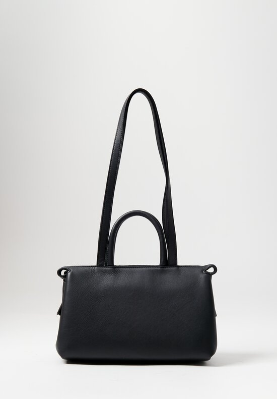 Marsèll Leather Mini Orizzonte Handbag in Nero Black	