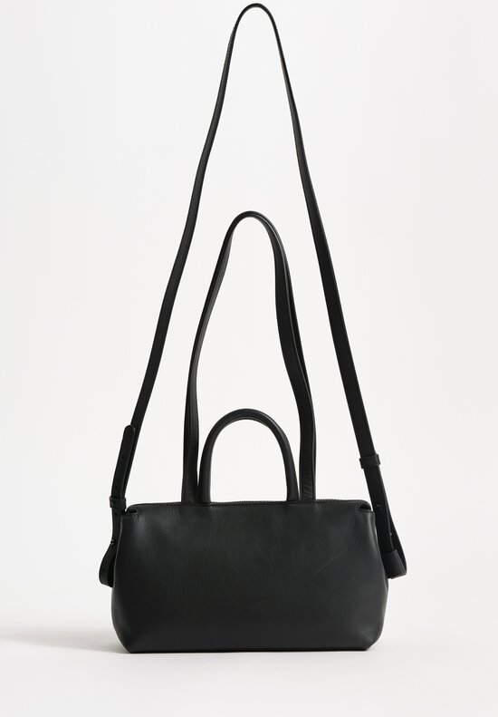 Marsèll Leather Mini Orizzonte Handbag in Nero Black