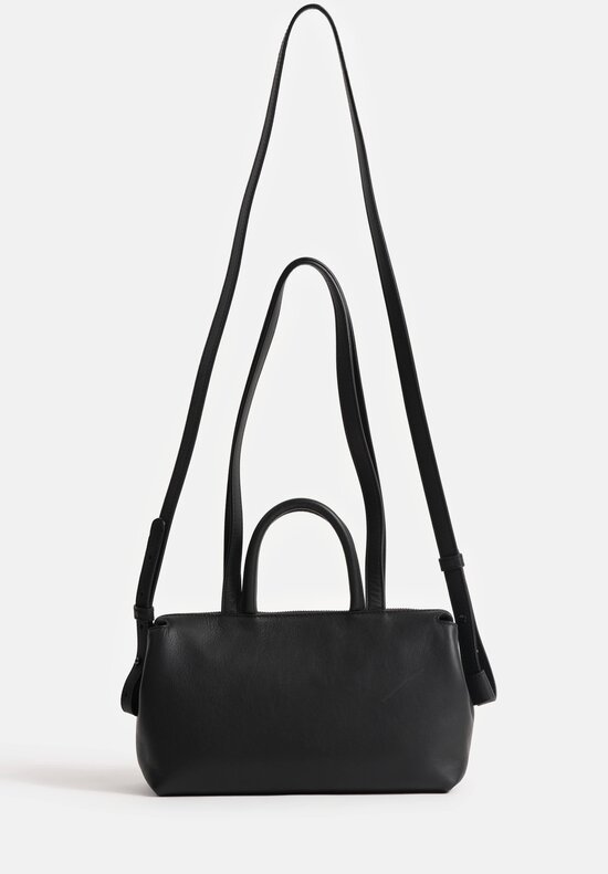 Marsèll Leather Mini Orizzonte Handbag in Nero Black