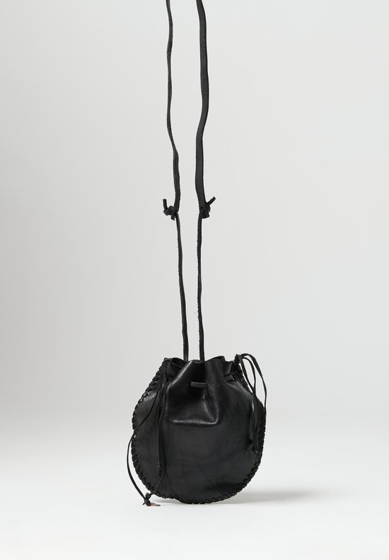 Campomaggi Leather Crossbody Bustina Bag Nero Black	