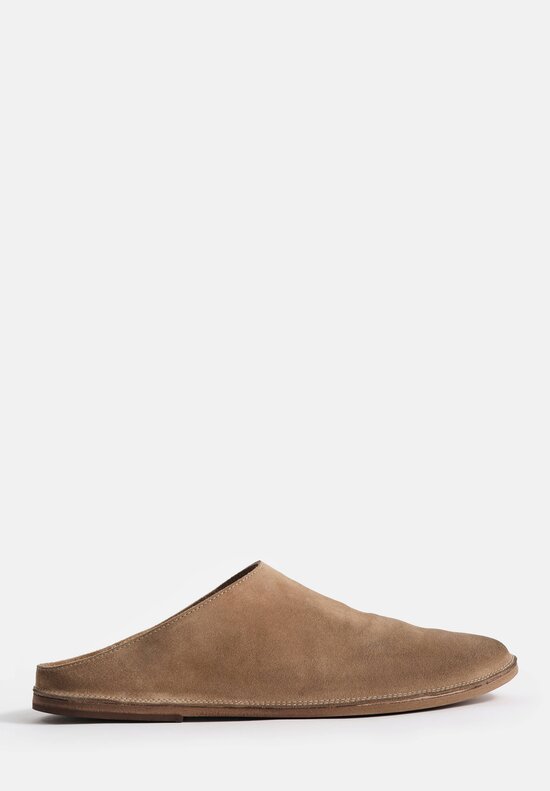 Marsèll Suede Strasacco Sabot in Hazelnut Brown