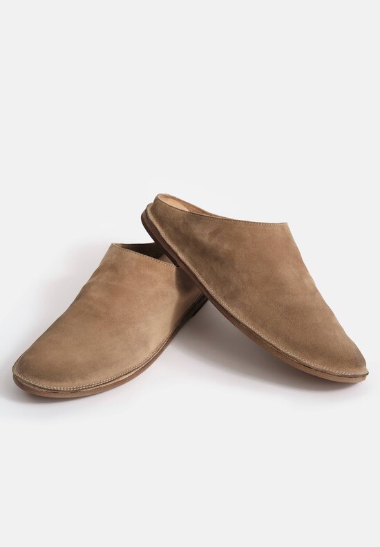 Marsèll Suede Strasacco Sabot in Hazelnut Brown