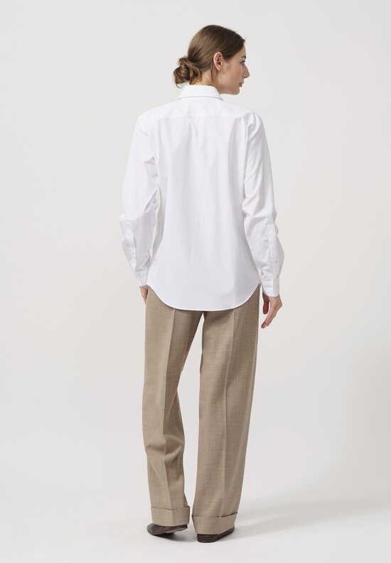 The Row Cotton Blaga Shirt in White	