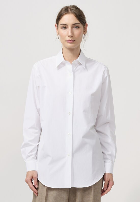 The Row Cotton Blaga Shirt in White	