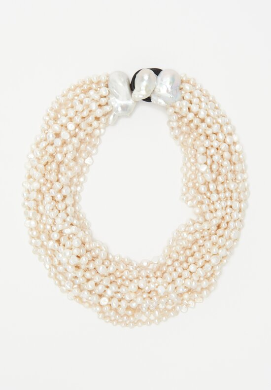Monies 16 Strand Freshwater Pearl Necklace