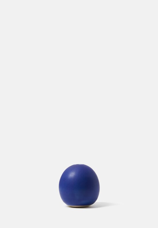 Christiane Perrochon Handmade Medium Egg Vase	in Matte Blue