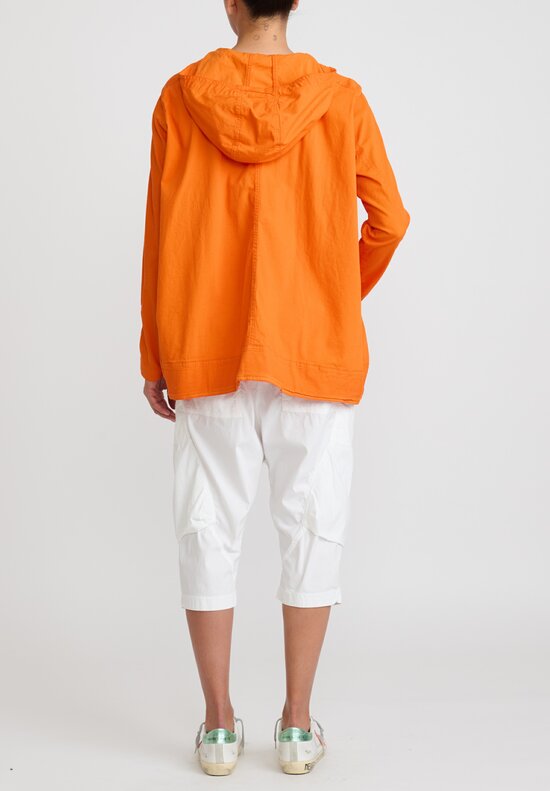 Rundholz Dip Cotton A-Line Pocket Jacket in Orange	
