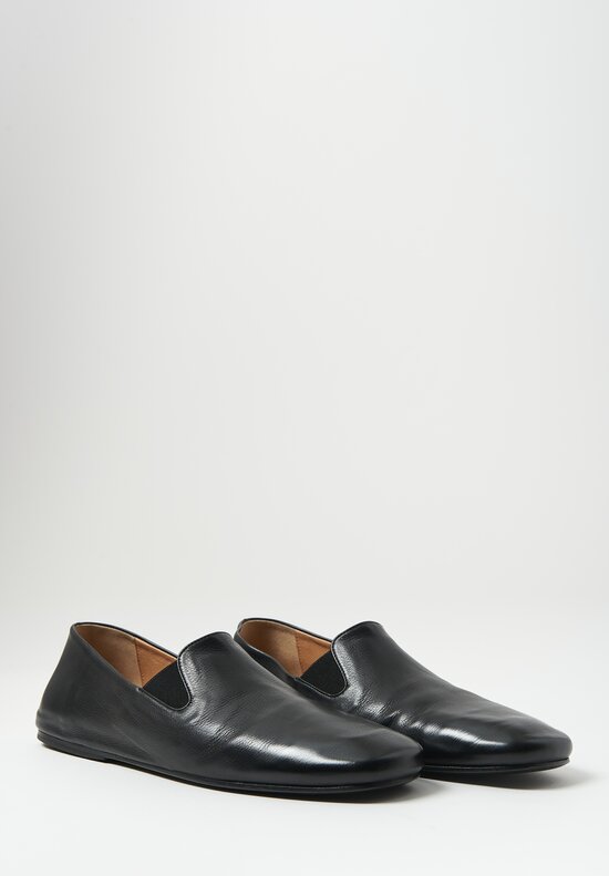 Marsell Suede Razza Pantofola Shoe in Black